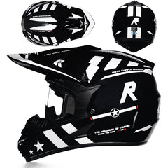 Children's Dirt Bike Helmet Safety Riding with sunglasses