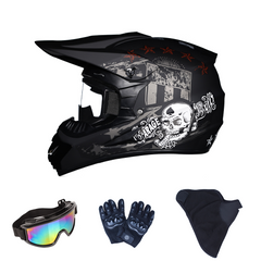 ATV Kids Dirt Bike and Off-Road Riders Winter Safety Helmet With Sunglass