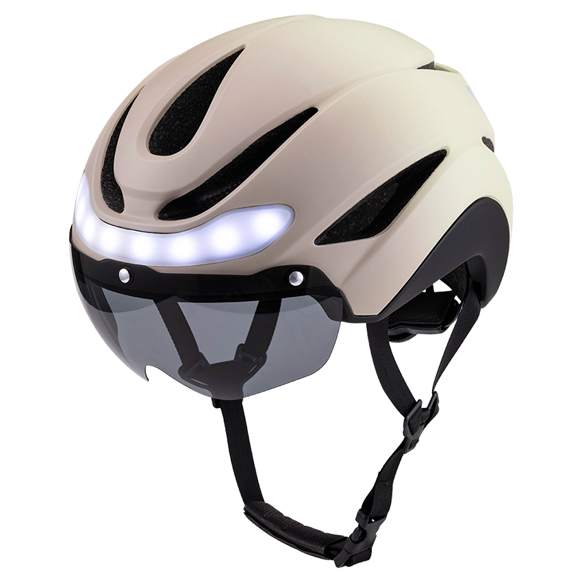 Waterproof safety cycling helmet with rechargeable LED tail light