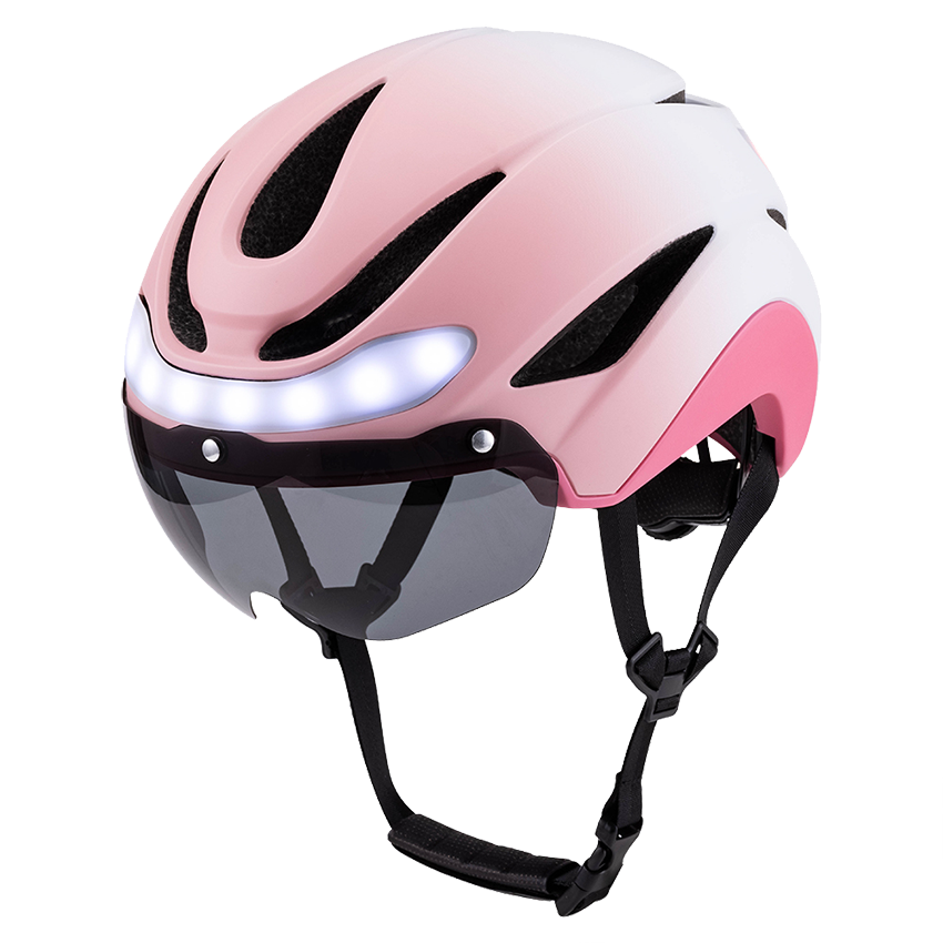 Waterproof safety cycling helmet with rechargeable LED tail light