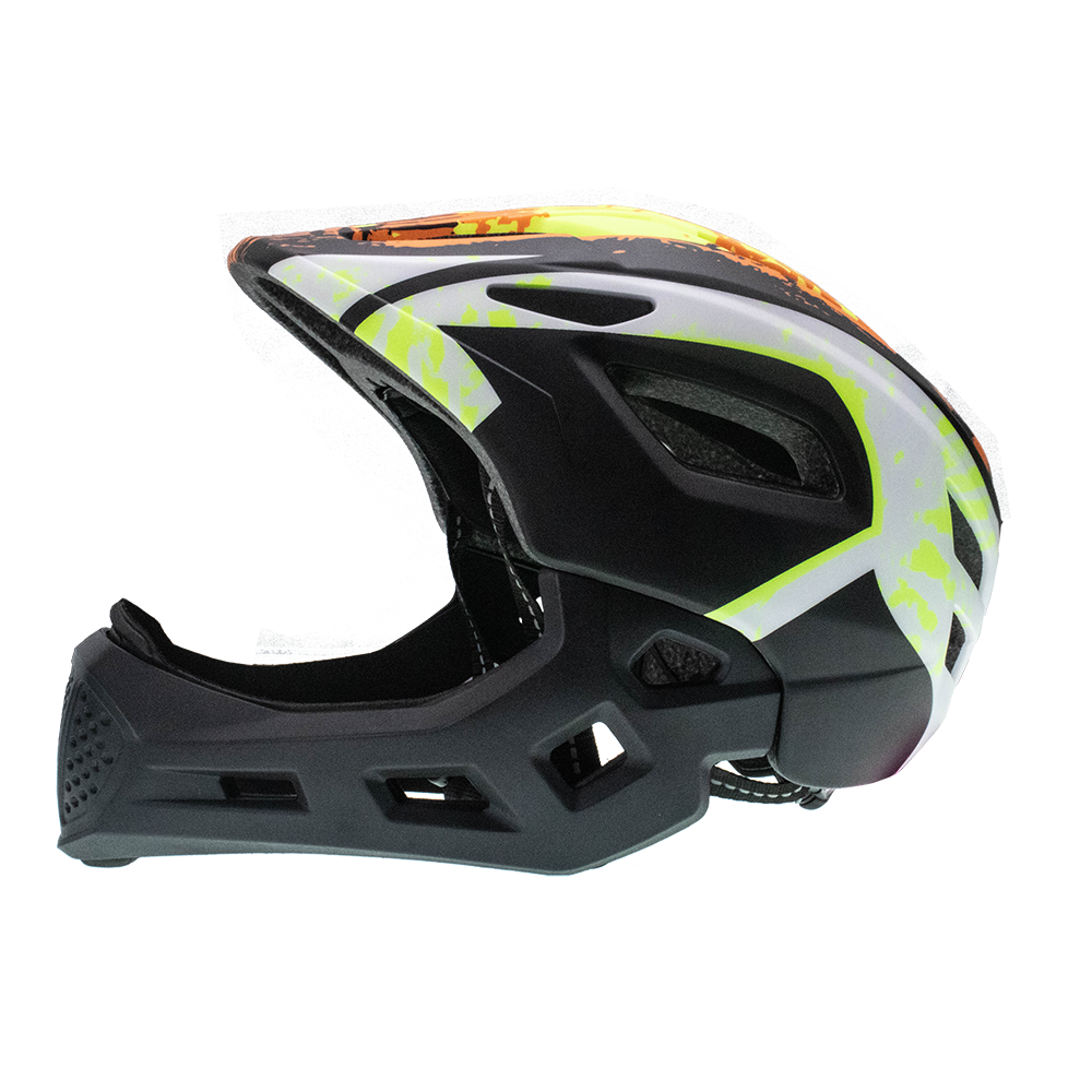Children's Sports Helmet with LED Light & Removable Chin Pad