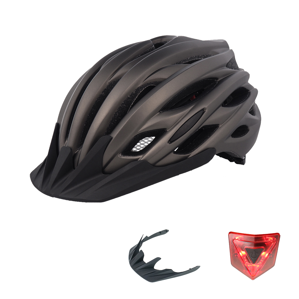 Lightweight Bicycle Helmet with Removable Sun Visor for Adults