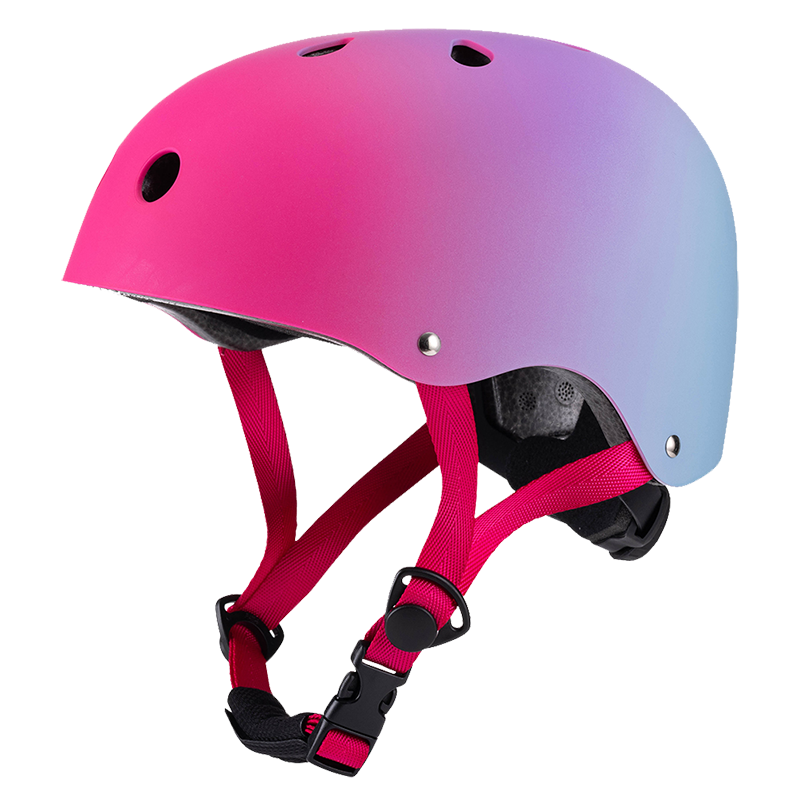 Adjustable, lightweight skateboard helmet for kids