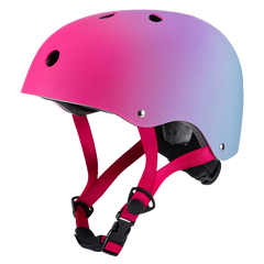 Adjustable, lightweight skateboard helmet for kids