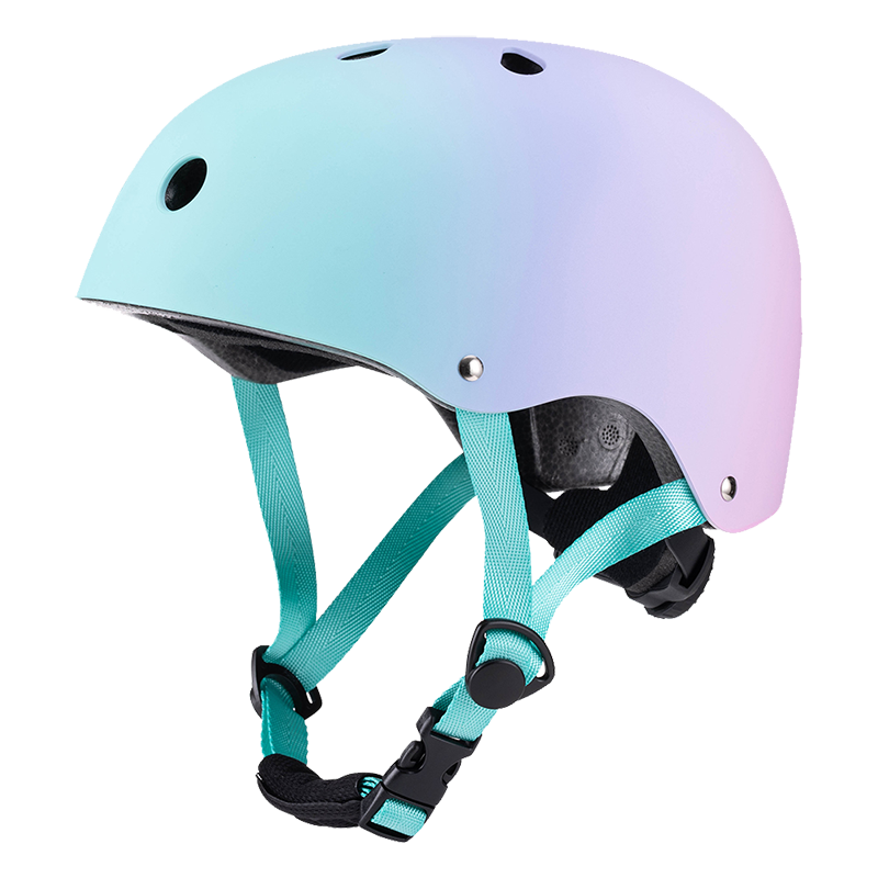 Adjustable, lightweight skateboard helmet for kids